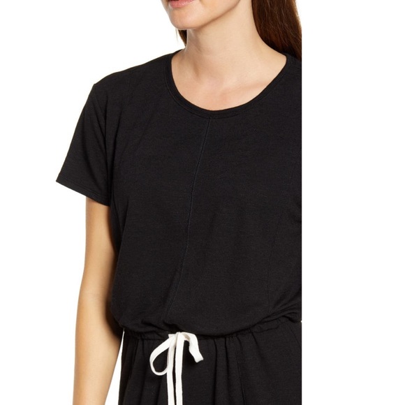 Caslon - Black Cinched Waist T-Shirt Dress / Medium - Picture 5 of 14